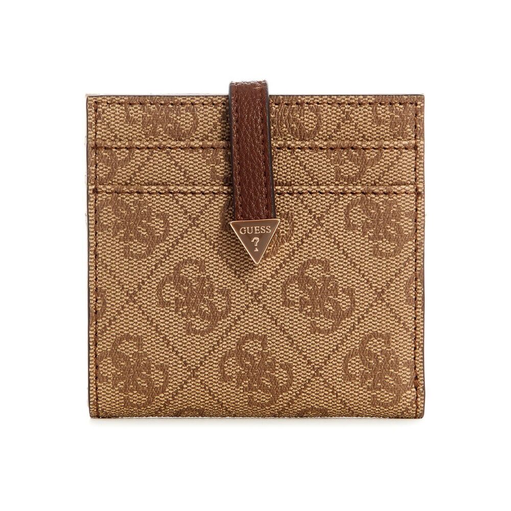 1254 Laurel Tab Card Case, Latte Logo